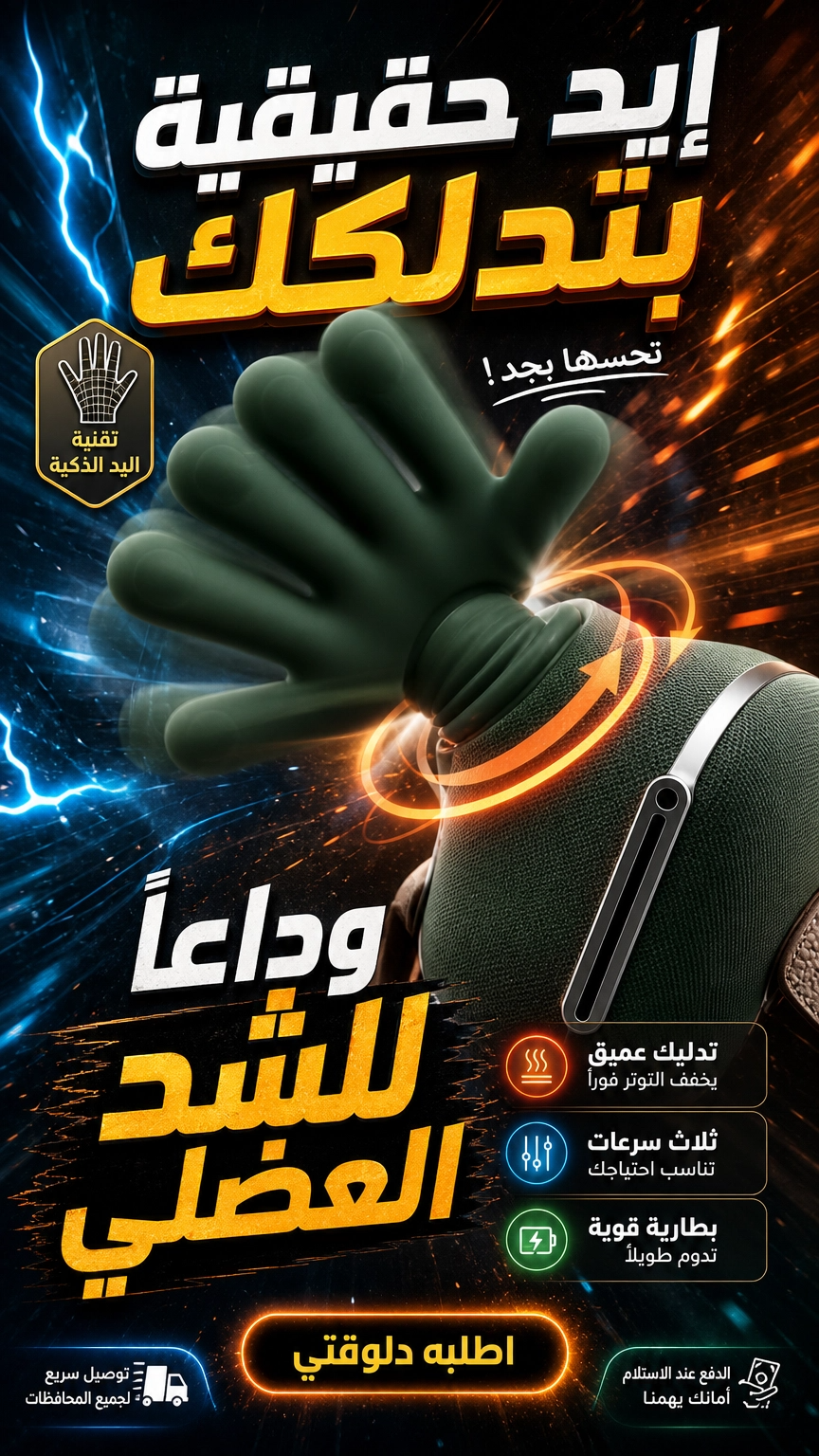 إيد حقيقية بتدلكلك